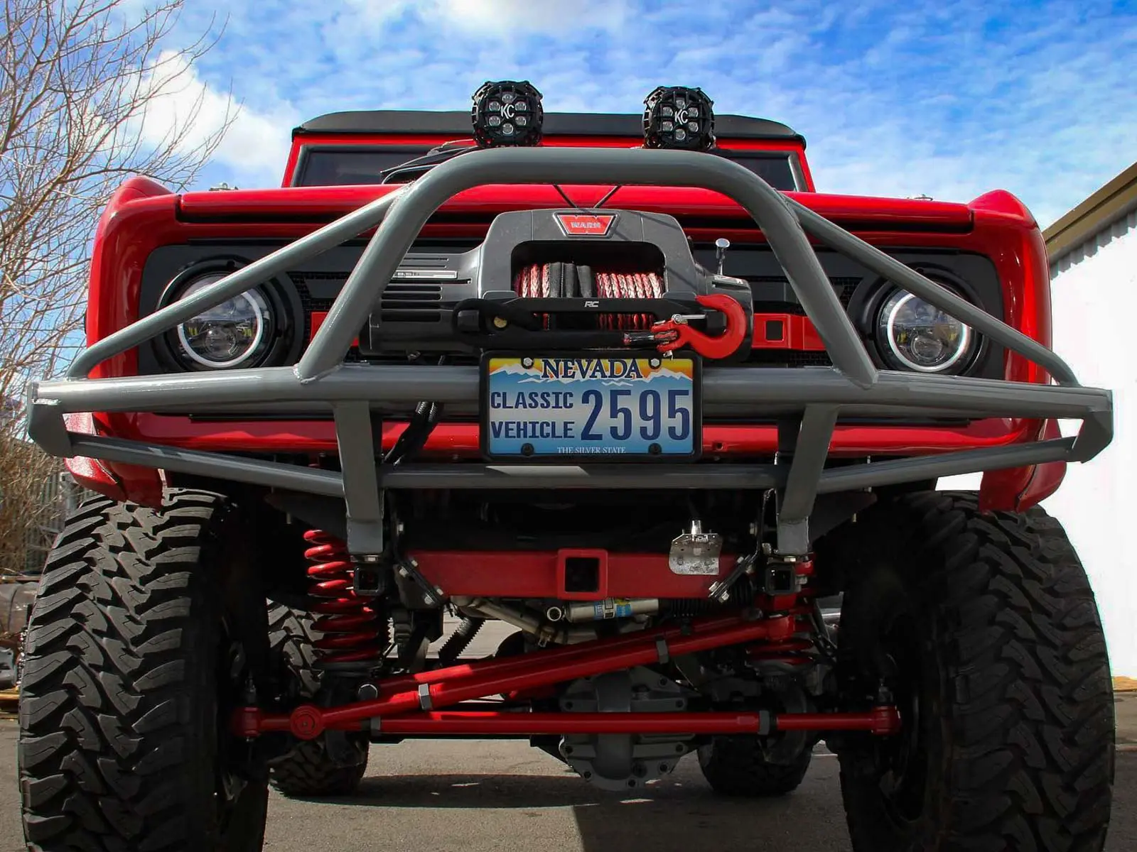 Trucks and builds at High Rollin Customs shop in Sparks, Nevada